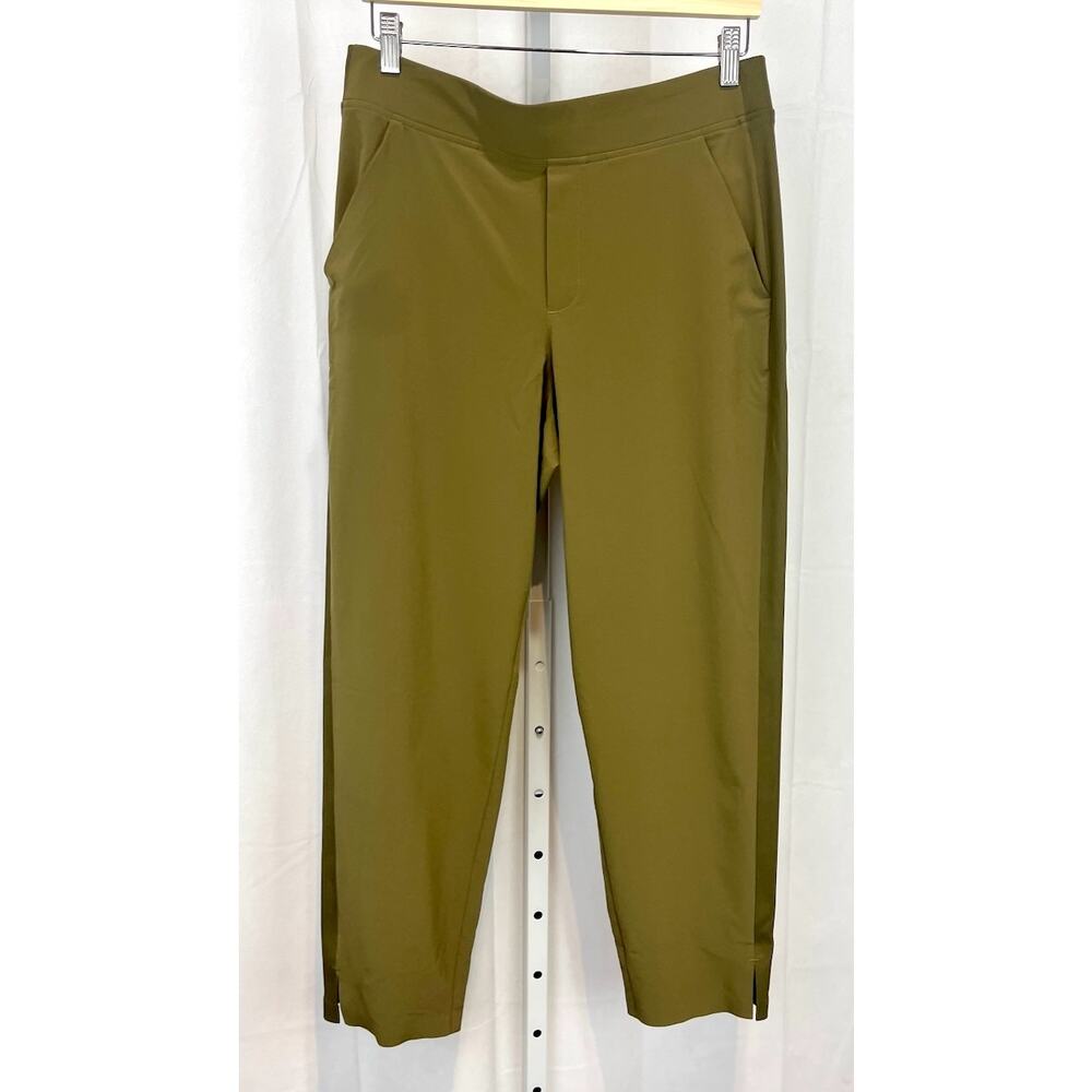 ATHLETA Brooklyn Mid Rise Ankle Pants Stretch 198671 Olive Green Size 10 - Picture 10 of 10